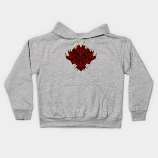 Red Dragon - Geometric Abstract Kids Hoodie